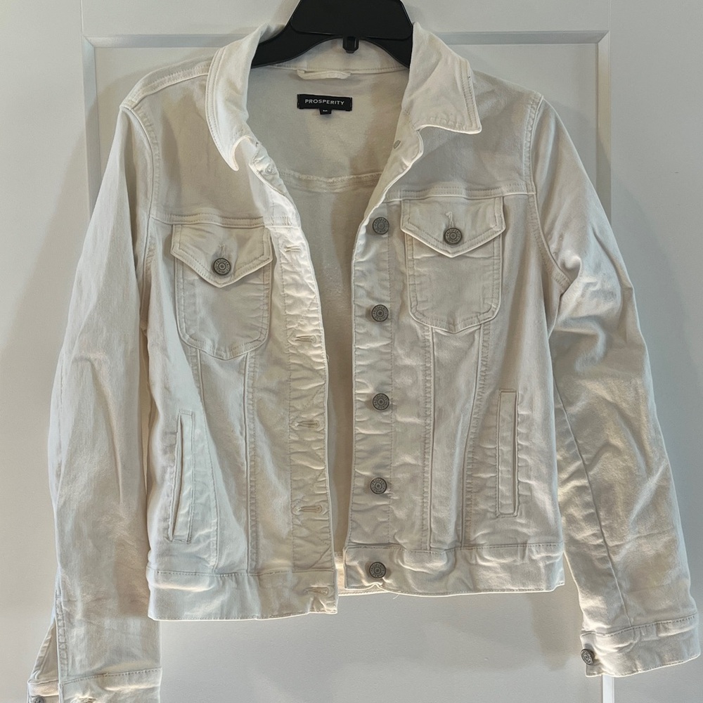 Women's White Denim Jacket